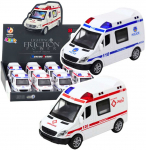 Lean Toys Policijos automobilis arba greitoji su &scaron;viesomis ir garsais, 14x8x7 cm