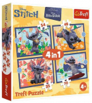 Dėlionė TREFL DISNEY STITCH 4 dėlionių rinkinys