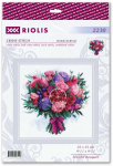 Uab Riolis Kryželiu siuvinėjimo rinkinys &bdquo;Vaisinė puok&scaron;tė&ldquo; 25x25 cm SR2230