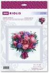 Uab Riolis Kryželiu siuvinėjimo rinkinys &bdquo;Vaisinė puok&scaron;tė&ldquo; 25x25 cm SR2230