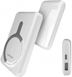 Įkroviklis &bdquo;DENMEN&ldquo; avarinis akumuliatorius 10000mAh +15W &bdquo;MagSafe&ldquo; USB + C tipo