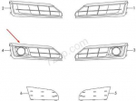 VAG Audi A8 D4 De&scaron;inysis Rūko Žibinto Grotelės 4H0807680PT94 4H0807680P T94 NAUJA ORIGINALI