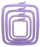 Nurge Pazarlama Nurge kvadratiniai (stačiakampiai) plastikiniai lankai 19,5*22 cm (alyvinė) 170-13LI