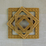 Embroidery Craft BOBKOVA ANNA FOP, reg. Nr. 2917408480 Lankelis su magnetais 14x14 cm (Ąžuolas) PM-019-1414O