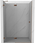 Gold Du&scaron;o durys Mexen Lunar, kairinės, 135 cm, transparent/rose auksinis