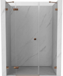 Gold Du&scaron;o durys Mexen Lunar, kairinės, 155 cm, transparent/rose auksinis