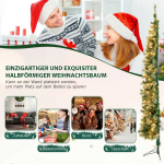Bonideco Select Dirbtinė LED eglė 60x210cm., žalios/baltos spalvos