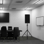 Kompiuterio kolonėlės Bonideco Select Kolonėlių stovas 105x105x183cm., juodos spalvos
