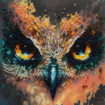 Abris Art Siuvinėjimo karoliukais rinkinys &bdquo;Bebaimis&ldquo;, 20x20 cm, 12 spalvų