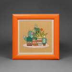 Charivna Mit Siuvinėjimo kryželiu rinkinys Bright Mexico triptikas, 18x18 cm, Crystal Art