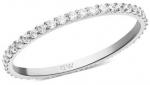 Daniel Wellington Sparkling steel ring with cubic zirconia Mirelle DW0040157