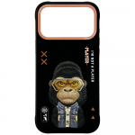 &bdquo;Nimmy Cool&Cute 2.0 Gorilla&ldquo; dėklas, skirtas &bdquo;iPhone 17 Pro&ldquo; - Juodas