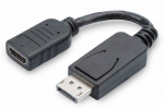 DIGITUS DisplayPort -> HDMI Adapteris/Konverter, 0,15m, schw.