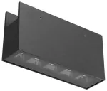 10W LED &scaron;viestuvas, montuojamas į XFORT bėgelį, 48V, juodas, 3000K, IP65, 140mm, dimeriuojamas, FRT21WW SP SBK
