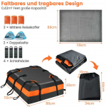 Bonideco Select Stogo bagažinė 112x86x43cm., juodos/oranžinės spalvos