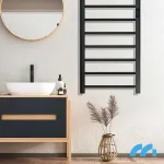 Elektrinis vonios &scaron;ildytuvas, rank&scaron;luosčių džiovyklė su termostatu, 200W, pastatomas/sieninis, LCD ekranas, laikmatis, IPX4, &scaron;ildomos kopėčios, vonios radiatorius