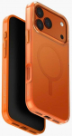 UNIQ Clario dėklas skirtas Apple iPhone 17 Pro Max Magclick Charging oranžinės spalvos