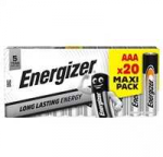 &bdquo;Energizer LR03/20 Everyday&ldquo; AAA &scaron;eimos, 20 &scaron;arminių baterijų pakuotė