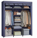 Sulankstoma medžiaginė drabužių spinta, Happy people AM-5, tamsiai mėlyna