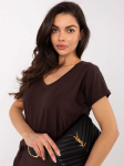 Basic Feel Good T-shirt-RV-TS-4832.47P-ciemny ruda