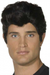 Perukas "Danny grease" juodas