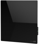 AENO Premium Eco Smart Quadro sieninis &scaron;ildytuvas, 500 W, 50 x 50 cm., grūdintas stiklas, infraraudonųjų spindulių + konvekcinis &scaron;ildymas, LED ekranas. Ki&scaron;tuko tipas: Europa (E/F tipo), Juodas, , Pagaminta Lenkijoje.