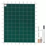 Vevor Stačiakampis baseino dangtis 4,9 x 8,5 m žalias