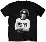 Rock John Lennon New York City Juodas & Baltas Mar&scaron;kinėliai, Dydis: M