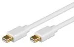 Goobay 1 m &bdquo;Mini DisplayPort&ldquo; kabelis, 1 m, &bdquo;Mini DisplayPort&ldquo;, &bdquo;Mini DisplayPort&ldquo;, ki&scaron;tukas, ki&scaron;tukas, baltas