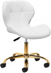 Kosmetinė taburetė QS-06G balta