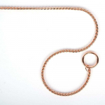 &bdquo;Show Tech&ldquo; Eleganti&scaron;ka metalinė parodos grandinė &ndash; 25 cm ilgio, 2,5 mm pločio, rožinio aukso apdaila
