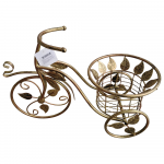 Besk Gėlių vazono laikiklis Dviračio metalinis, 1 vietos, 43x20x30cm, b