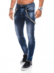Blue men's jeans p1374 - mėlynas