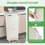 &Scaron;aldytuvas Promotions Virtuvės &scaron;iuk&scaron;lių dėžė, 43x29x74,5 cm, smėlio spalvos, PP medžiaga