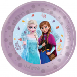 &bdquo;Disney Frozen&ldquo; idili&scaron;kos stebuklų mikro, auk&scaron;čiausios kokybės plastikinių vakarienės lėk&scaron;čių rinkinys, 4 vnt., 21 cm