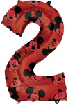 Disney Mickey Raudona f&radic;&ge;lia lufi 2-es 66 cm