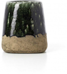 Bazaar Vazonas, The Moss Conical, 17x17x18.5 cm, žalias, akmens keramika