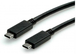 USB kabelis Roline USB-C - USB-C 1 m juodas (11.02.9057)