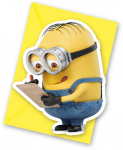 Minions The Rise of Gru vakarėlio kvietimai (6 vnt.)