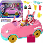 Enchantimals rinkinys "Automobilis su lėle Bunny Bree ir priedais"