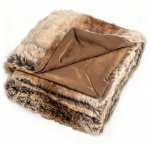Promotions Dirbtinio kailio antklodė 152,4x203,2 cm ruda, dirbtinis me&scaron;kėno kailis