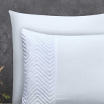 Patalynės komplektas Sleeptime Mikropluo&scaron;to patalynė Velvet Crossline balta 140x220