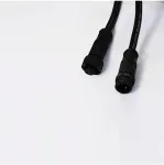 LED sieninio &scaron;viestuvo MALE-FEMALE jungtis, juoda, 24V, IP66, CNCTR4
