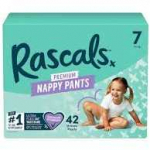 Rascal And Friends RASCALS sauskelnės-kelnaitės, 7 dydis, 17 kg+, 42 vnt.
