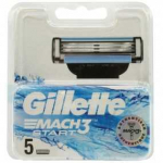 Gillette Mach3 Start pakeičiamosios galvutės (5 vnt.)