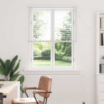 Venecijos žaliuzės Reguliuojamas Baltas 150 x 80 cm PVC