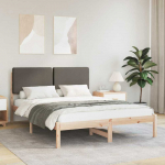 Lova Lovo rėmas su apmu&scaron;tu galvūgaliu Taupe 150 x 200 cm