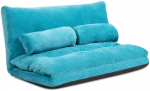 Bonideco Select Reguliuojamo auk&scaron;čio mėlyna sofa, 180&times;108&times;18 cm, 13 kg