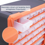 Bonideco Daiktų laikymo dėžė smulkioms detalėms, 39-78 skyriai, permatoma, plastikas