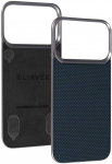 Dėklas Liavec Carbon Layer Magsafe Aramid Fiber Cover skirtas Apple iPhone 17 Pro Max mėlynas
